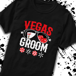 Camiseta Boda en Vegas - Novio - Grupo de Despedida de Solt