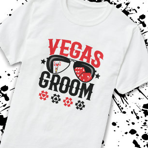 Camiseta Boda en Vegas - Novio - Grupo de Despedida de Solt
