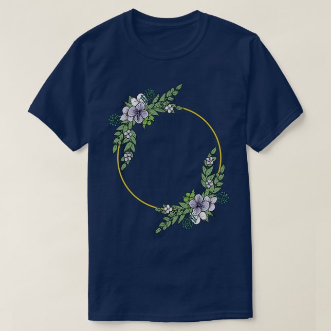 Camiseta Boda floral I Estilo del ramo de boho de novia (Diseño del anverso)