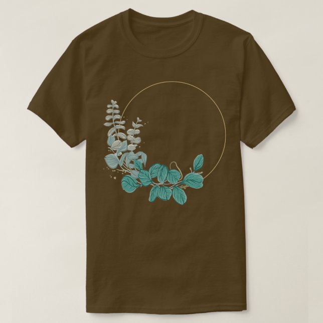 Camiseta Boda floral I Estilo del ramo de boho de novia (Diseño del anverso)