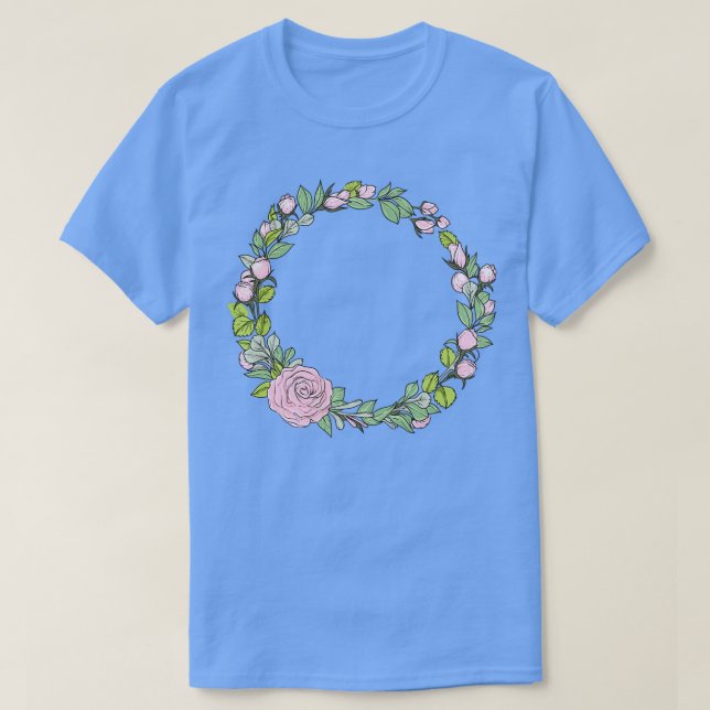 Camiseta Boda floral I Estilo del ramo de boho de novia (Diseño del anverso)