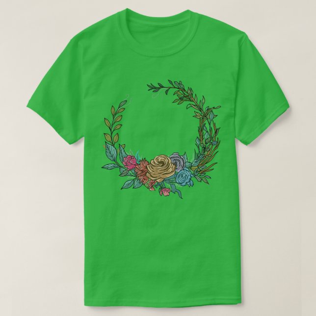 Camiseta Boda floral I Estilo del ramo de boho de novia (Diseño del anverso)