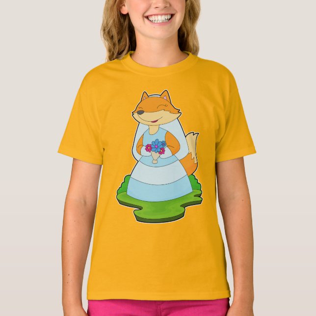 Camiseta Boda Fox Bride Veil (Anverso)