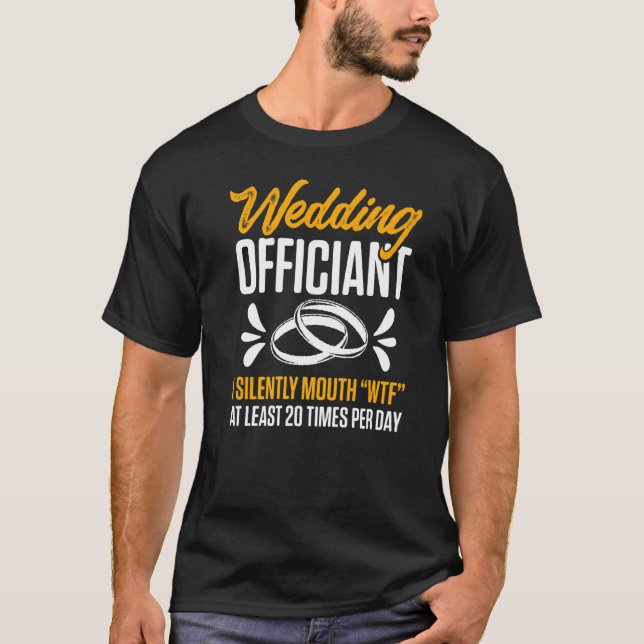 Camiseta Boda Funcionario de boca abierta Ministro de Inter (Anverso)