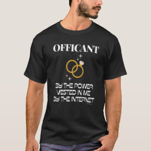 Camiseta Boda Funcionario Matrimonial Marry Preacher Notary