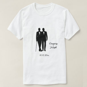 Camiseta Boda gay crece con nombres y fecha