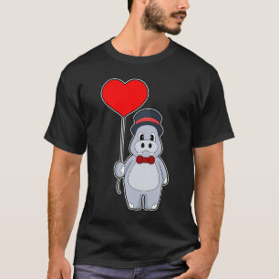 Camiseta Boda Globo Aseo Hipopótamo
