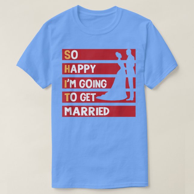 Camiseta Boda gracioso Groom Bride Engagemen (Diseño del anverso)