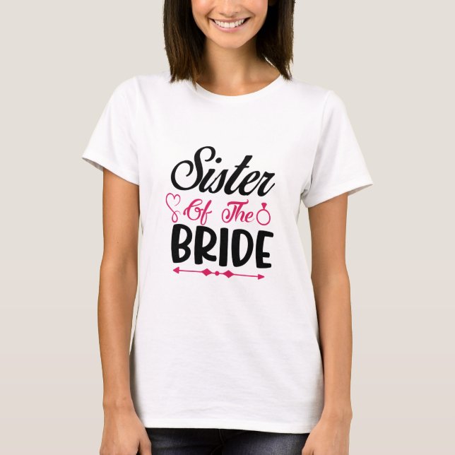 Camiseta Boda Hermana De La Novia (Anverso)