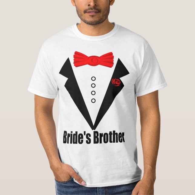 Camiseta boda, hermano de la novia (Anverso)