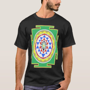 Camiseta Boda hindú para indios Sri Yantra Diagr