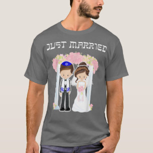 Camiseta Boda judío recién casado con Chuppah Bride Groom 3