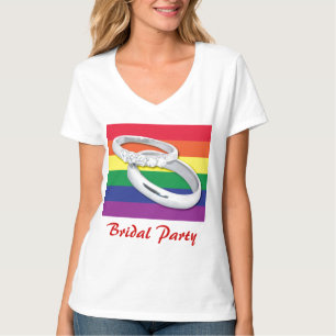 Camiseta Boda lesbiana gay