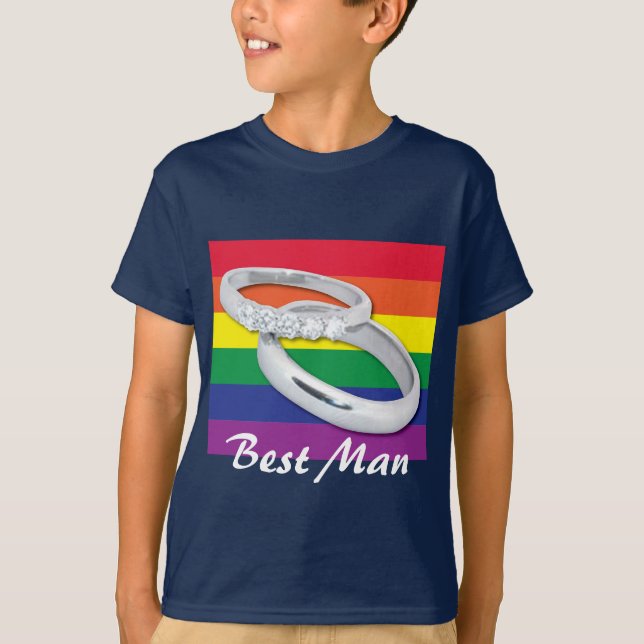 Camiseta Boda lesbiana gay (Anverso)