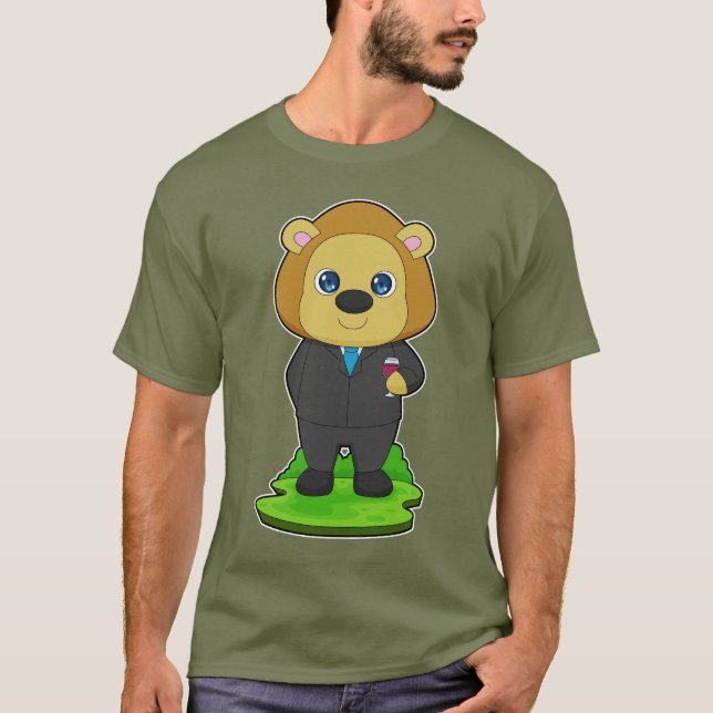 Camiseta Boda Lion Groom Suit (Anverso)