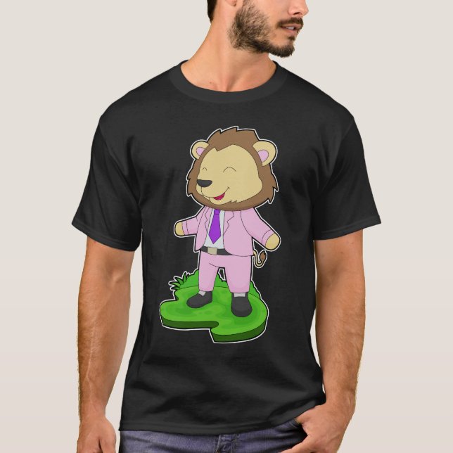 Camiseta Boda Lion Groom Tie (Anverso)