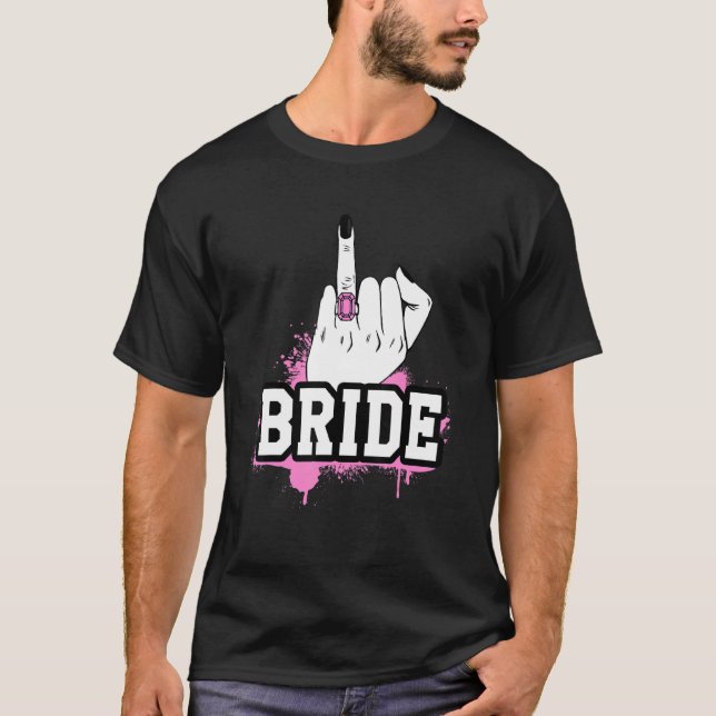 Camiseta Boda Luna de miel Bachelorette Fiancée Wifey Funny (Anverso)