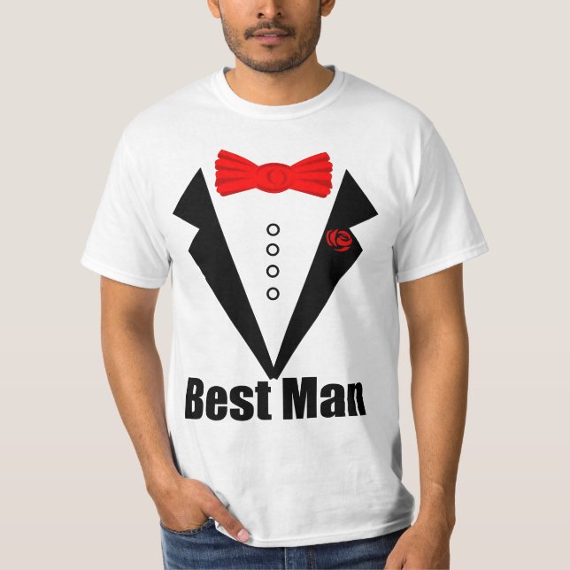 Camiseta boda, mejor hombre (Anverso)