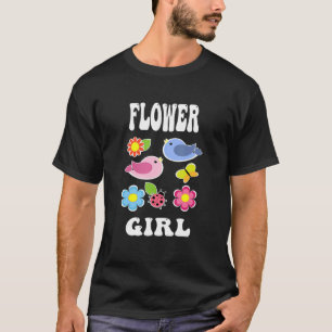 Camiseta Boda Niña Flor Para Niñas Pequeñas Fiesta Bridle