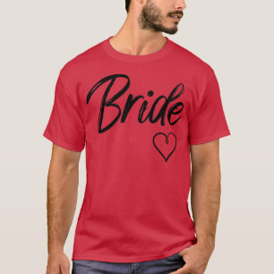 Camiseta Boda Novia Blanca Sencilla Luna de miel Bachel