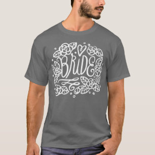 Camiseta Boda  - Novia  - Flores