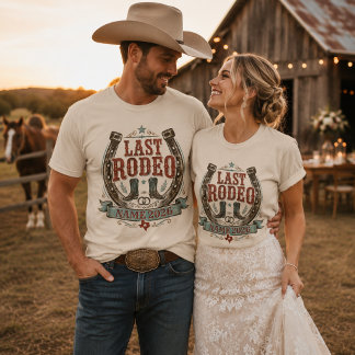 Camiseta Boda Occidental Personalizada Último Rodeo