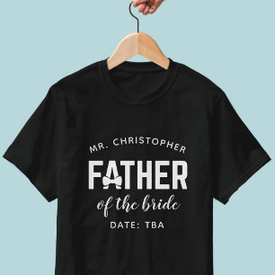 Camiseta Boda Padre de la Novia Nombre