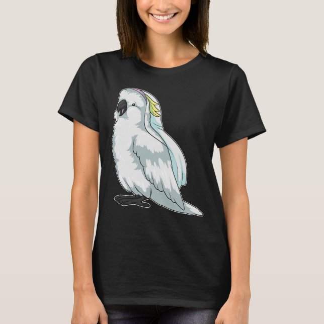 Camiseta Boda Parrot Bride Veil (Anverso)