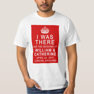 Camiseta Boda Real, ESTABA AHÍ camisetas.