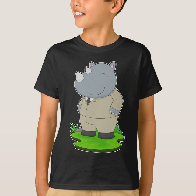 Camiseta Boda Rhino Groom Suit (Anverso)