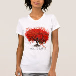 Camiseta Boda Romántico de Hojas de Corazón Rojo<br><div class="desc">Madre de la novia Árbol de hojas de corazón rojo Cansancio camisetas de árbol caprichoso samack de zazzle Árbol marrón brillante Aqua Blue Font Wedding Invitación - si quieres RSVP necesitarás las 5 x 7 tamaños - Invitaciones de árbol de flores y tarjetas de inserción coincidentes Ver más árboles caprichosos...</div>