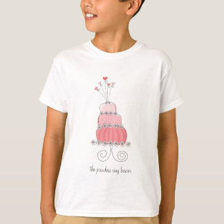 Camiseta Boda rosa, pastelito, Personalizado divertido, tu
