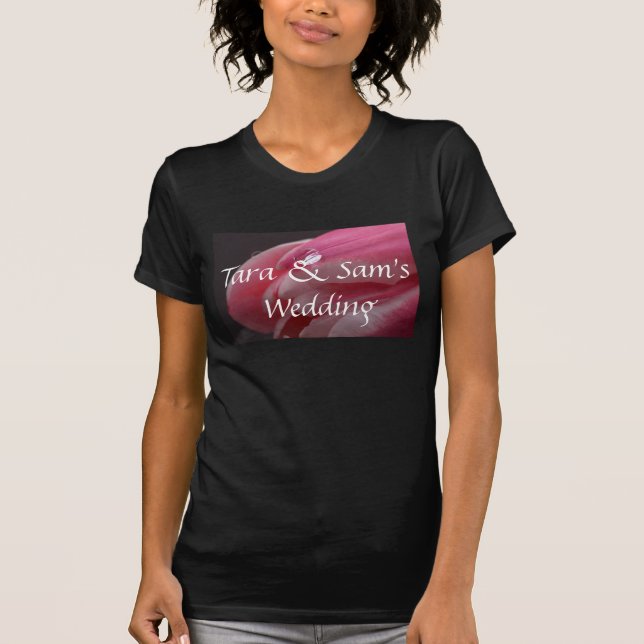 Camiseta Boda Rosa Raindrop (Anverso)