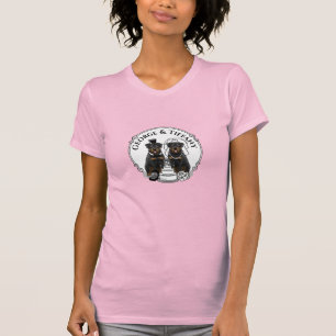 Camiseta Boda Rottweilers Bride y Groom Dogs Cute