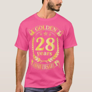 Camiseta Boda Se Casó Con 28 Años De Oro Por Hu