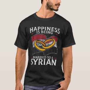 Camiseta Boda sirio República Árabe Siria Rota Siria Fl
