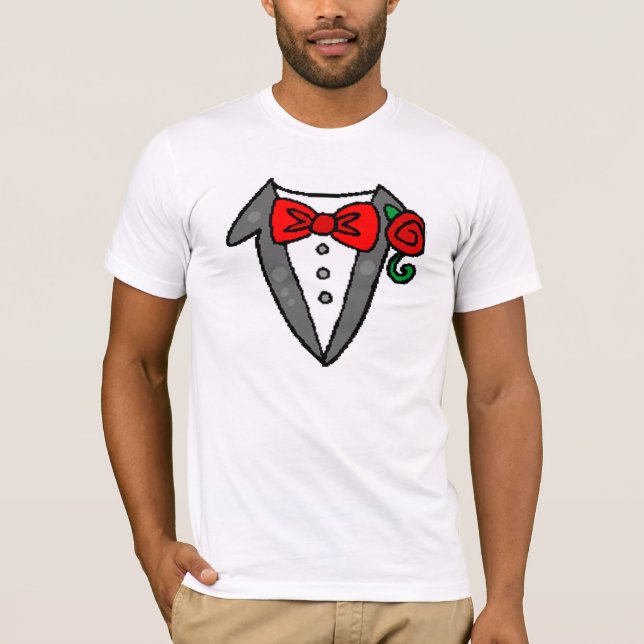 Camiseta boda Tuxedo (Anverso)