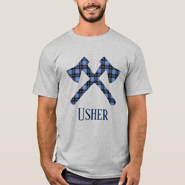 Camiseta Boda Usher doble cross (Anverso)