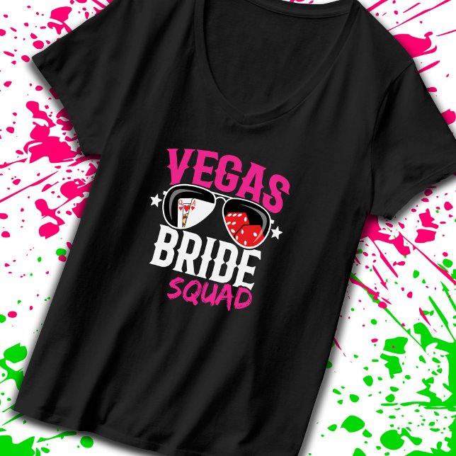 Camiseta Boda Vegas Bride Squad Vegas Bachelorette (Subido por el creador)
