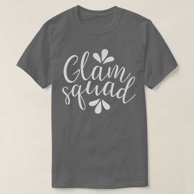 Camiseta Bodas de dama de honor Fiesta de soltera Novia Gla (Diseño del anverso)