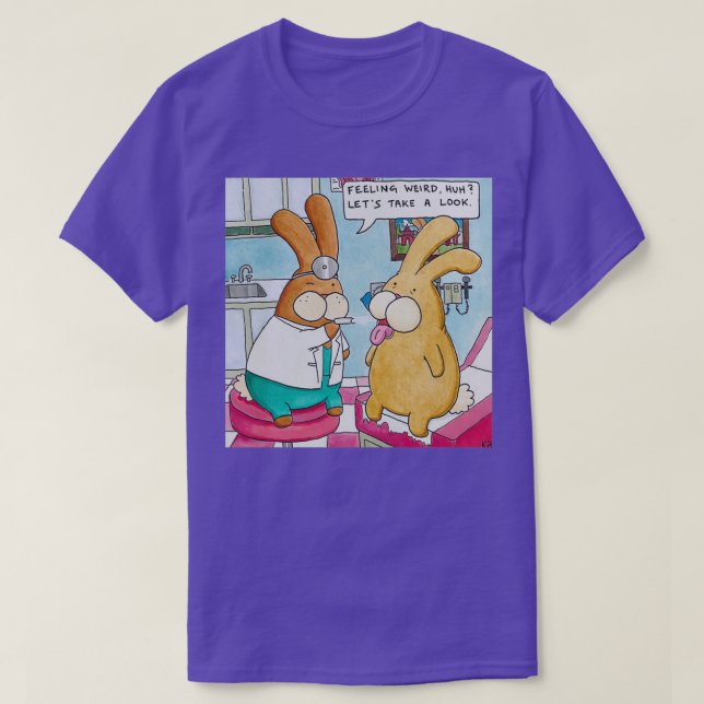Camiseta Boddy Bunny MD en el trabajo (Diseño del anverso)