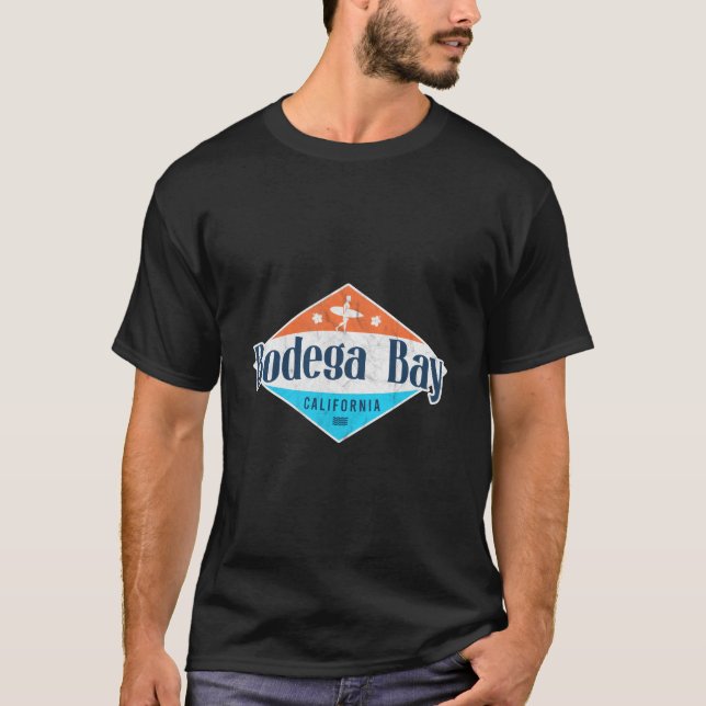 Camiseta Bodega Bay California Beach Flag Surf Ca (Anverso)