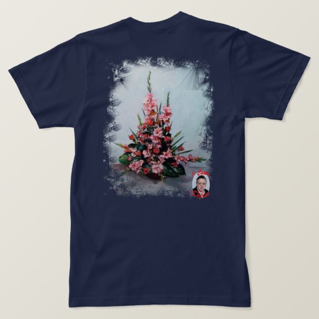 Camiseta Bodegón de flores (Reverso del diseño)