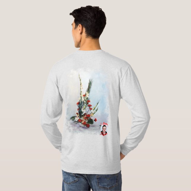 Camiseta Bodegón de flores (Reverso completo)