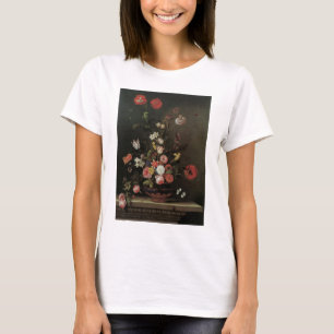 Camiseta Bodegón Floral Barroco Antiguo Flores en Jarrón
