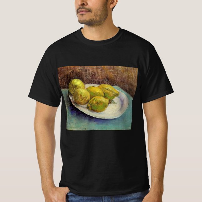 Camiseta Bodegón Limones en un plato de Vincent van Gogh (Anverso)