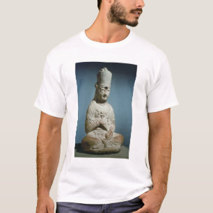 Camiseta Bodhisattva asentado de Hansong-sa, Corea, 10mo