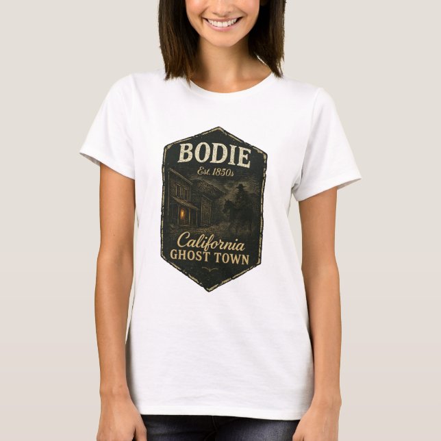 Camiseta Bodie California Ghost Town Shadowy Bandit (Anverso)