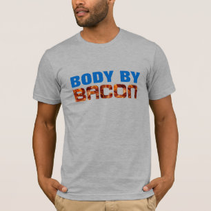 Camiseta Body By Bacon - Regalo Divertido con Humo