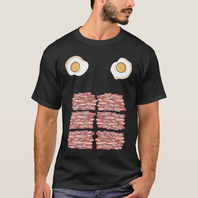 Camiseta Body of BACON with Eggs  Funny Fitness Keto Diet a (Anverso)